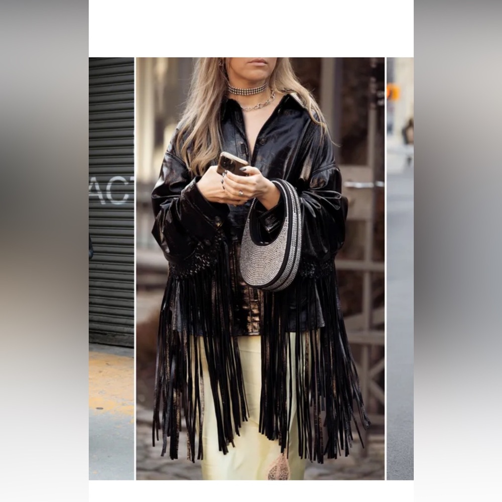 Faux suede jacket